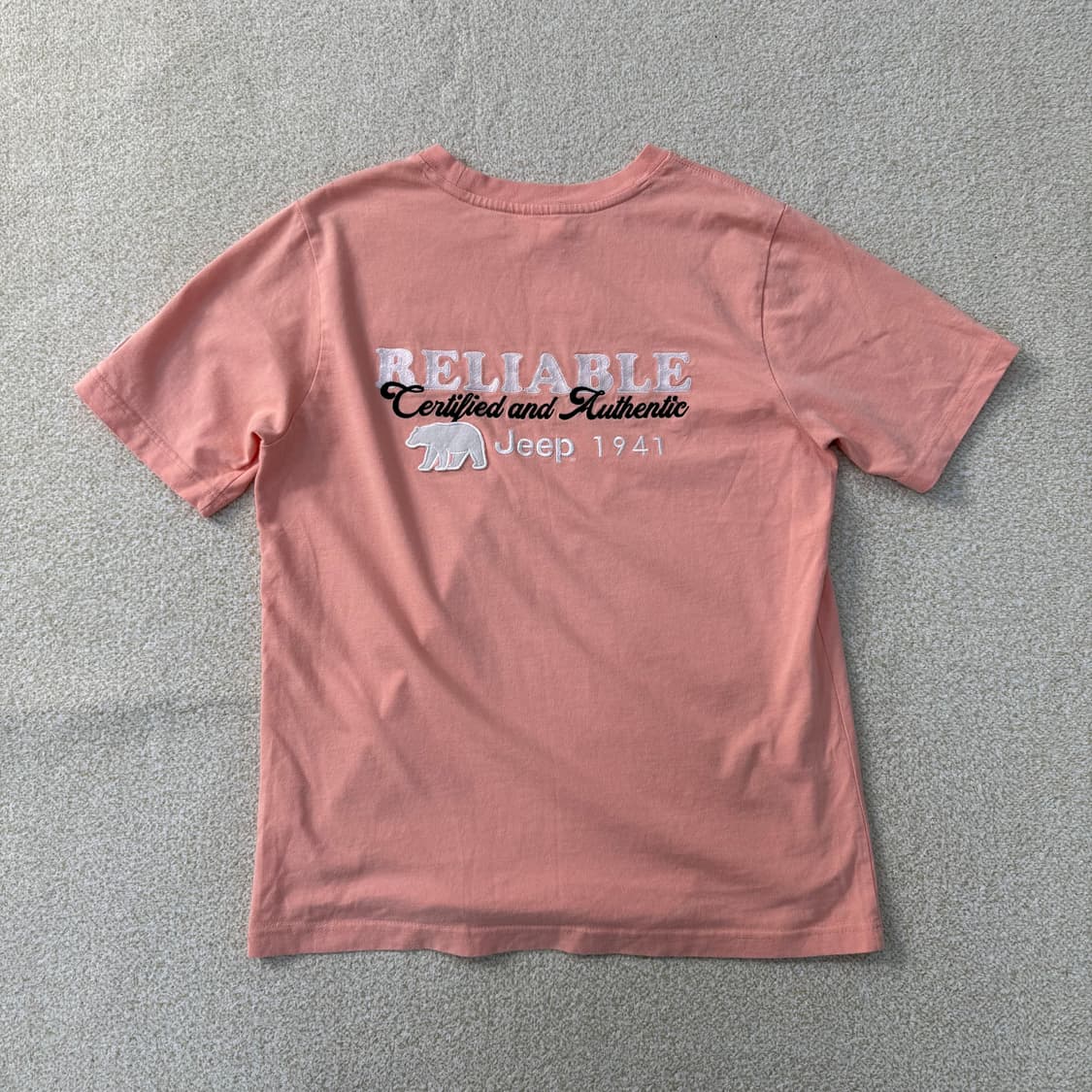 S 지프 핑크 레터링 반팔티 0223T 상품이미지2