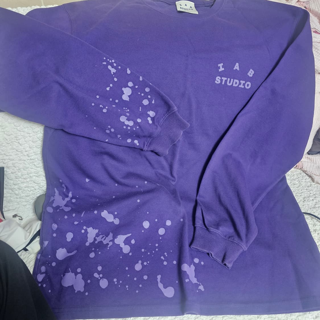 아이앱 스튜디오 퍼플 페인팅 롱슬리브 XL 상품이미지2