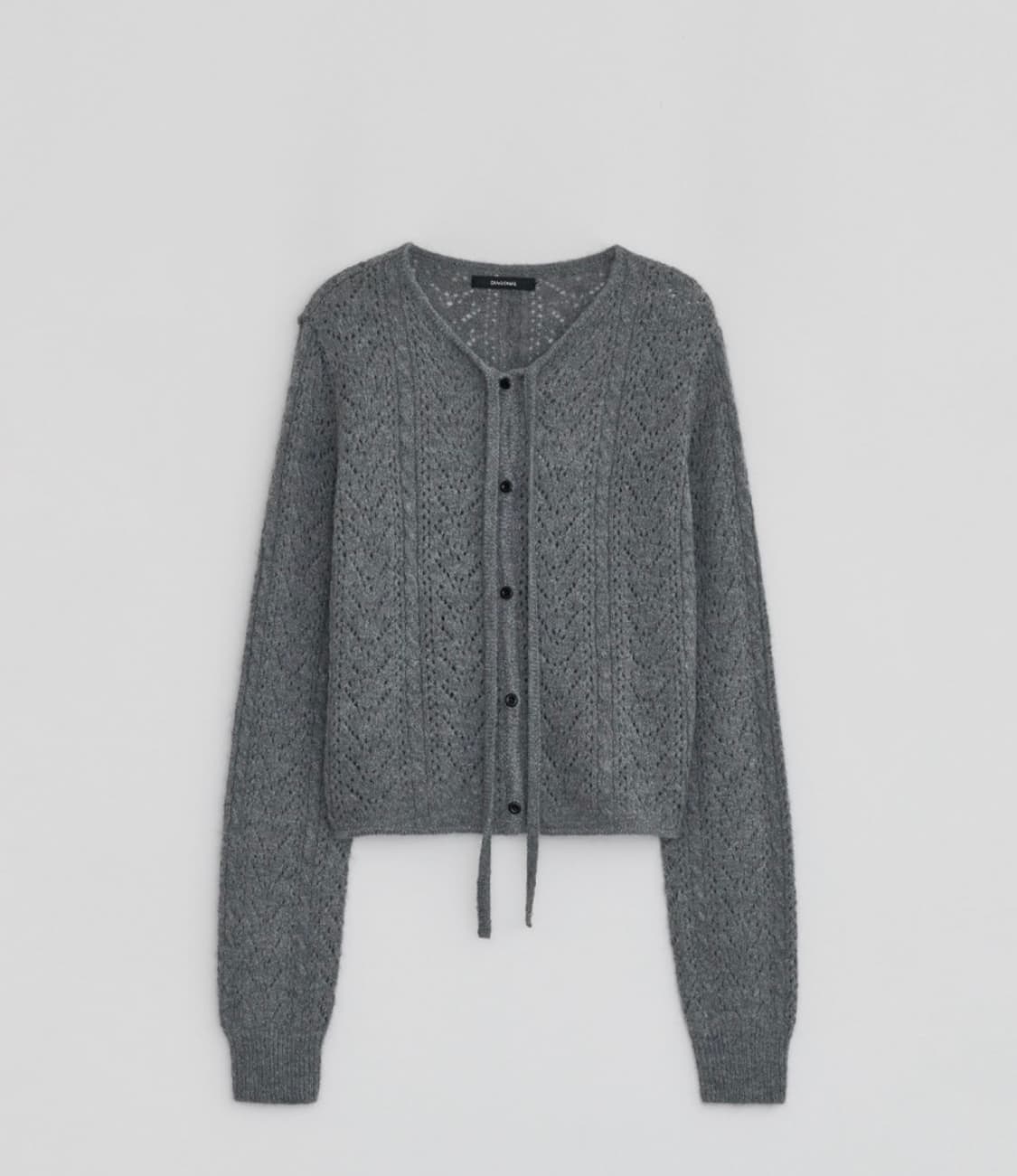 다이애그널 가디건 LACE PUNCHING KNIT CARDIGAN 상품이미지1