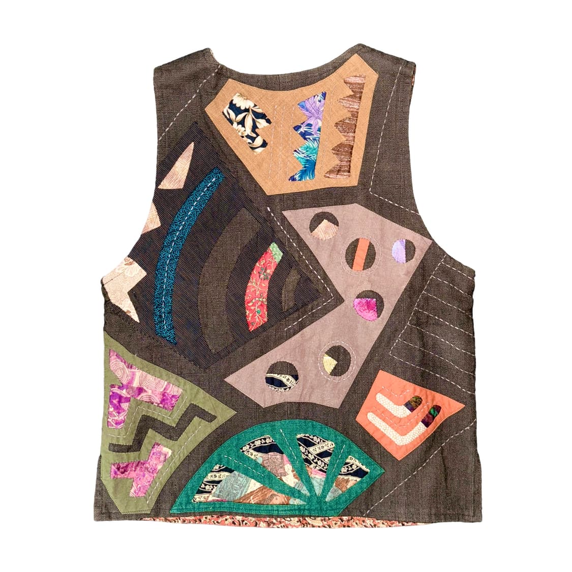 Vintage Patchwork Vest 상품이미지2