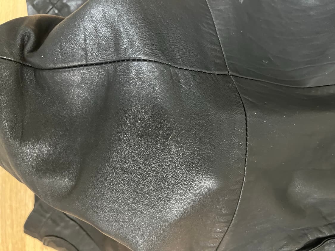 D'HOMME A HOMME의 양가죽 블랙 카코트 상품이미지6