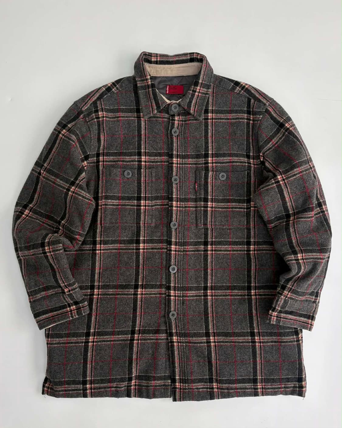 [100] 리바이스 울 체크 퀄팅 셔츠 자켓 상품이미지1