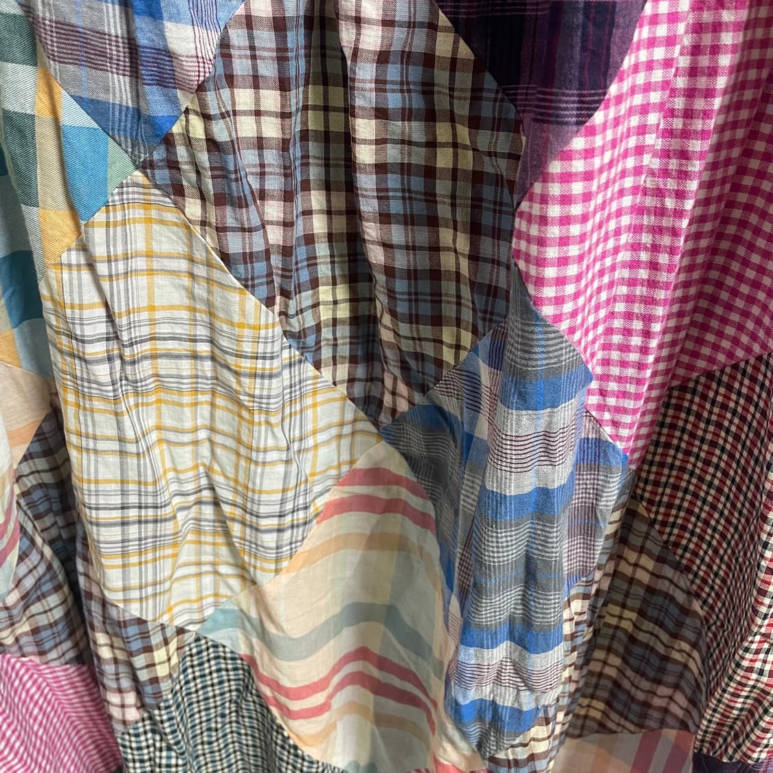 패치워크 롱원피스 상품이미지3