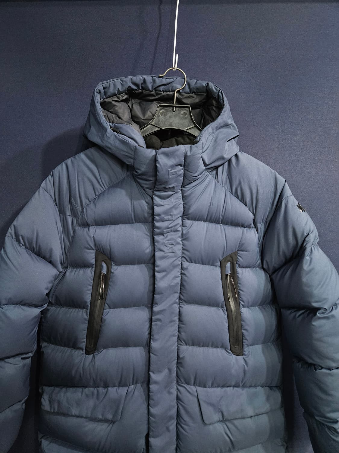 밀레 다크그린 남성 95 덕다운 롱패딩  상품이미지7