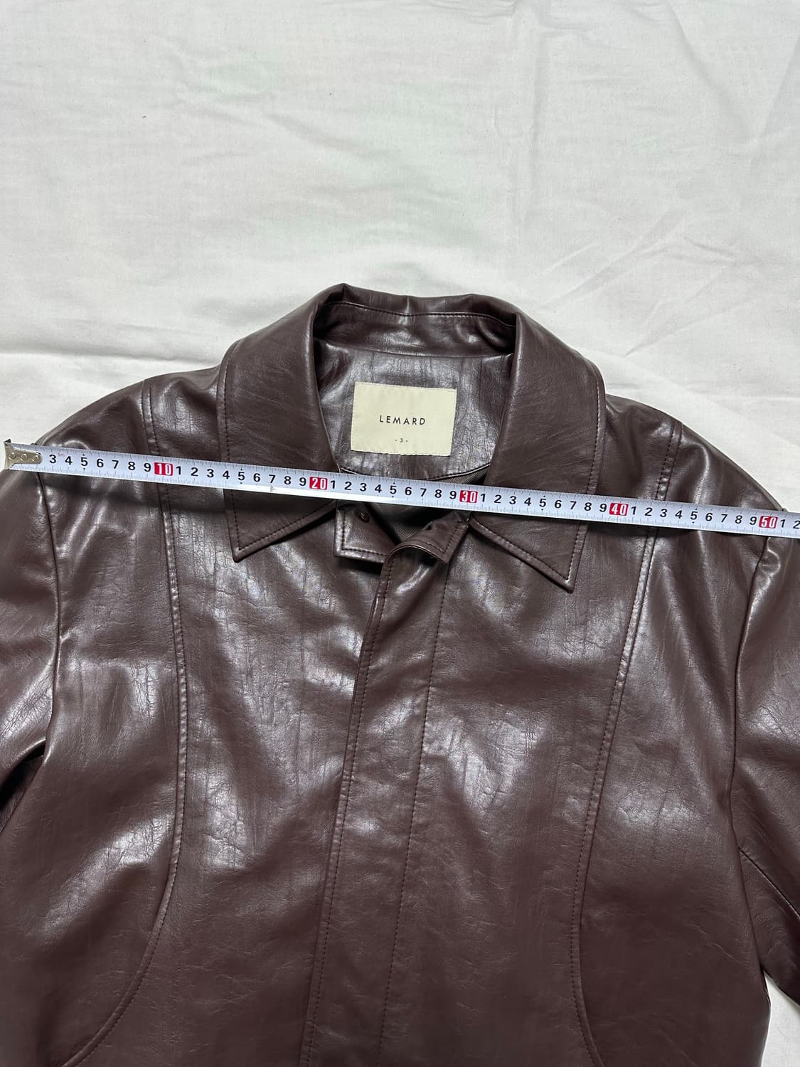 [3] 르마드 레더 자켓 브라운 상품이미지7