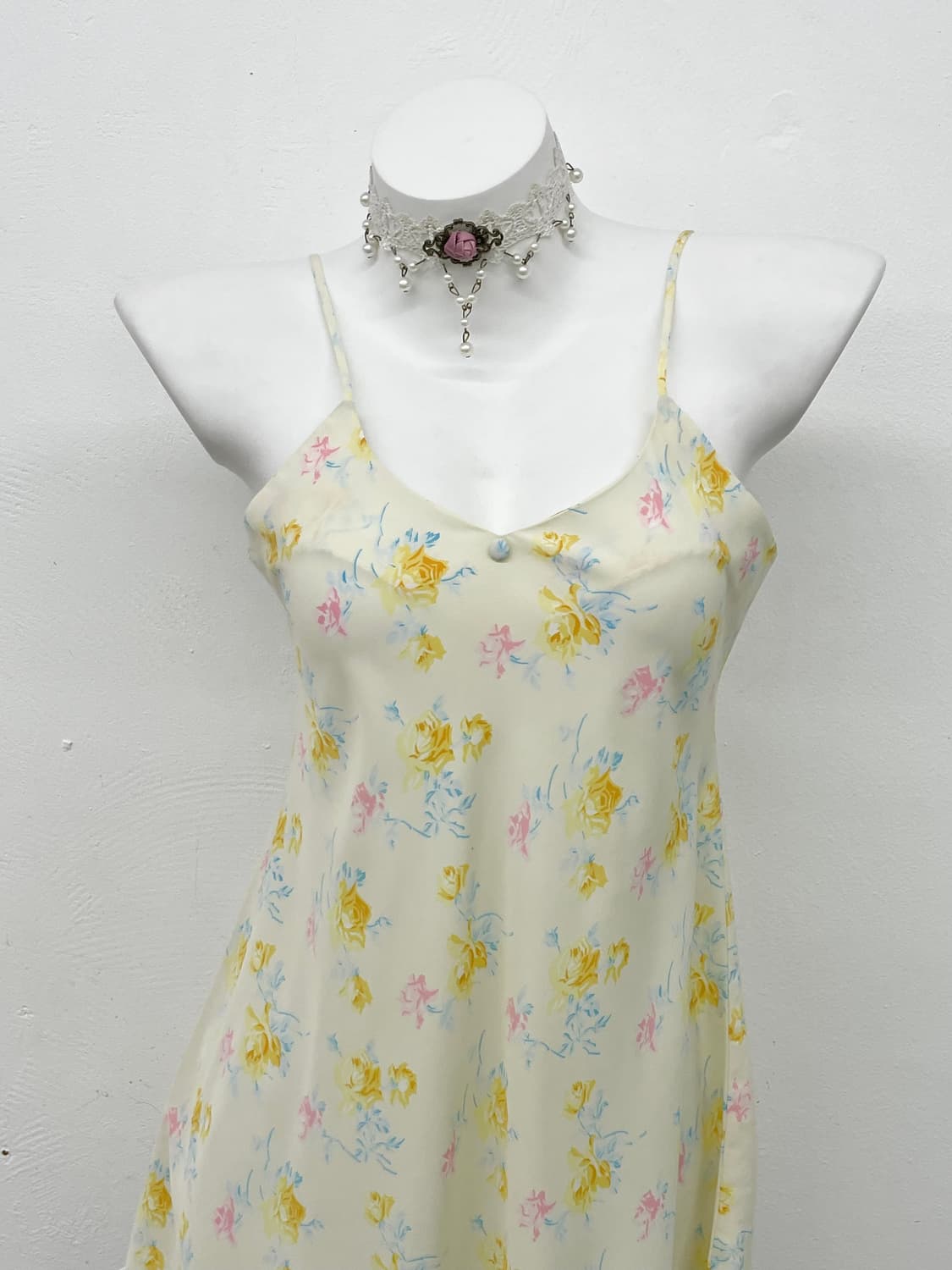 플로럴 버튼 슬립 상품이미지2