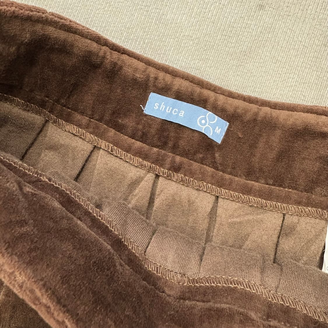 벨벳 플리츠 히피 키치 주름 미디 스커트 JPN 상품이미지4