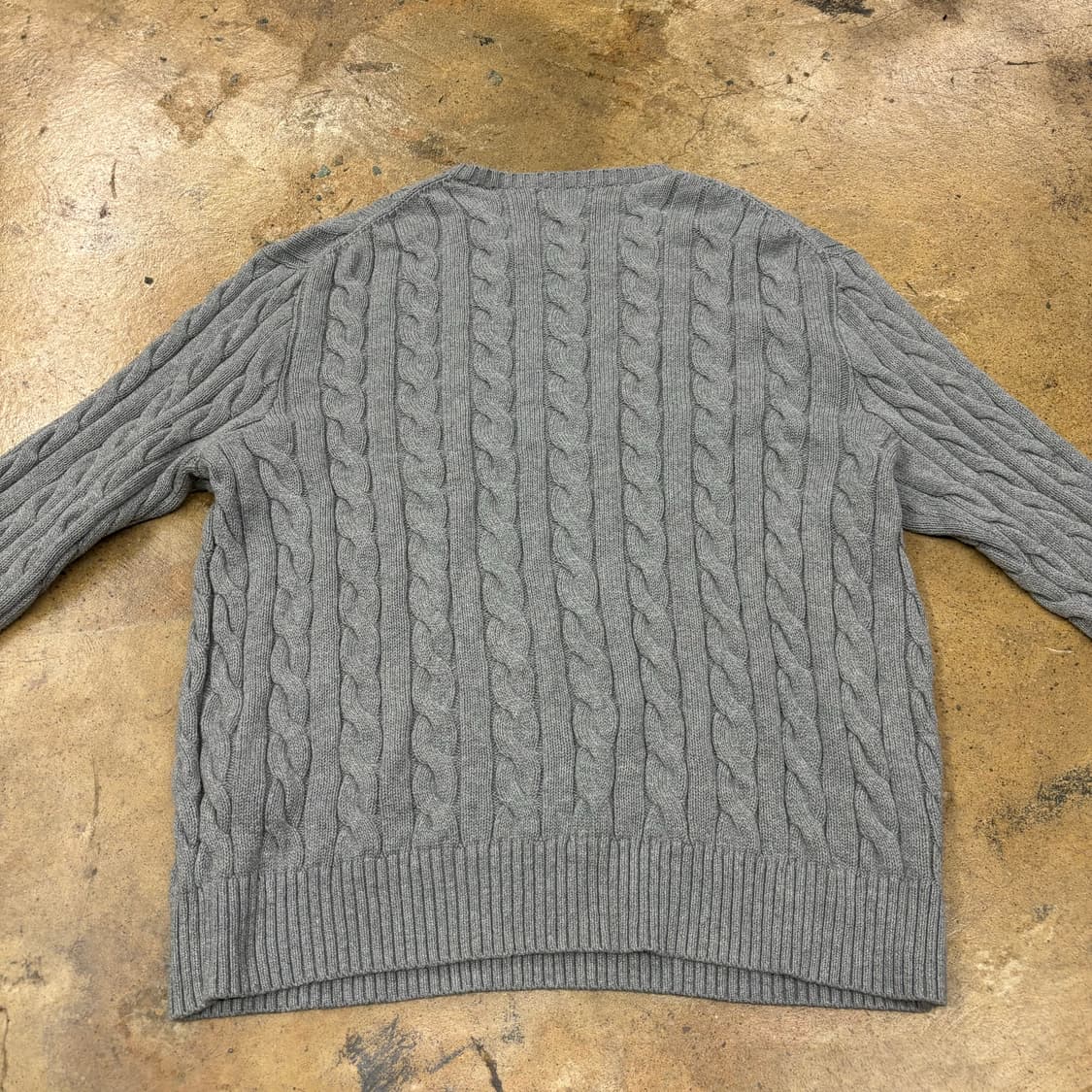 폴로 랄프로렌 그레이 꽈배기 니트 상품이미지4