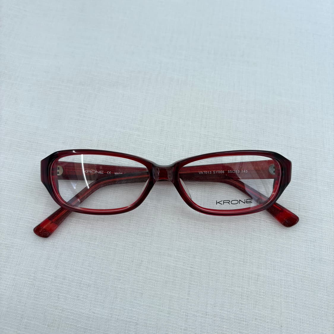 KRONE 레드 뿔테 빈티지안경 상품이미지2