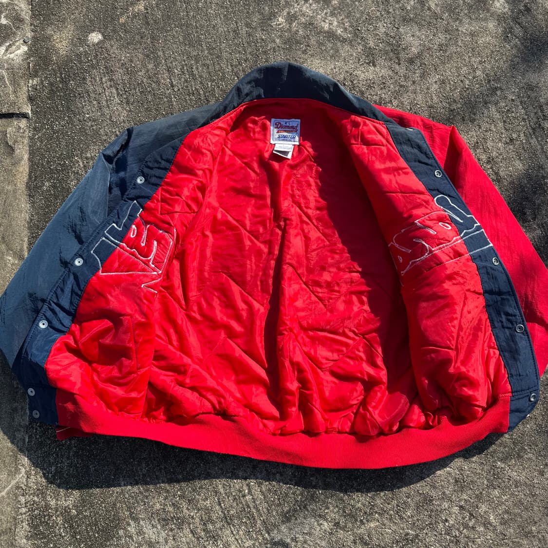 [L~XL] 90s Starter 스타터 클리브랜드 인디안스 야구점퍼 상품이미지3