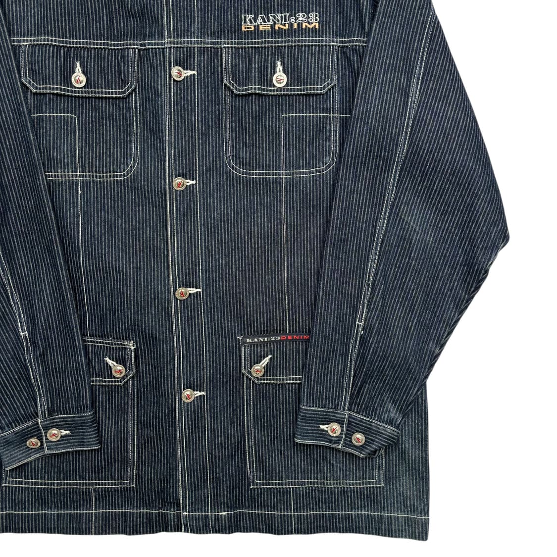칼카니 올드스쿨 히코리 데님 초어 코트 XL 상품이미지3