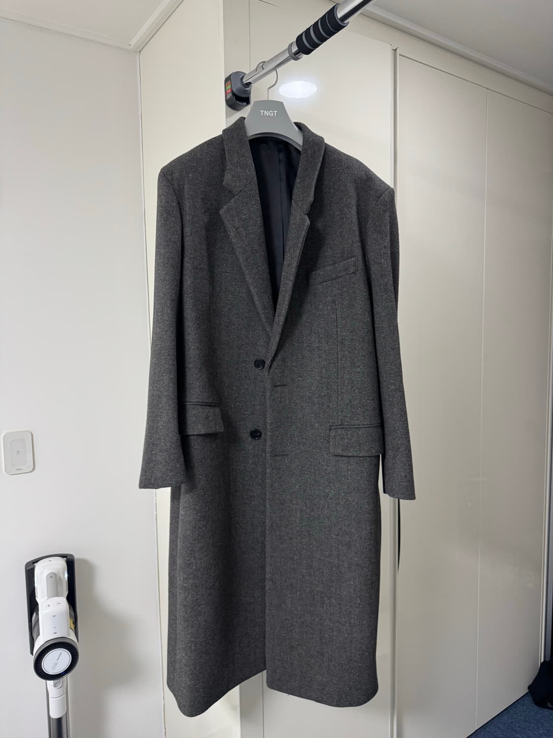 티앤지티 Redford 대디핏 헤링본 싱글브레스트 코트 110 상품이미지3