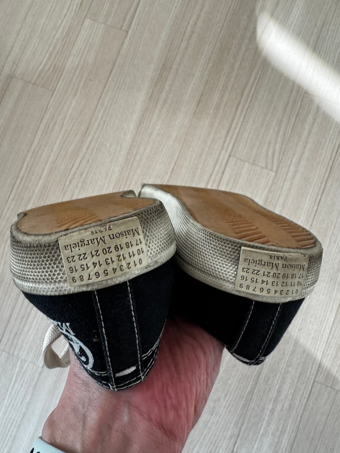 마르지엘라 타비 스니커즈 블랙 여성용 37 사이즈 상품이미지7