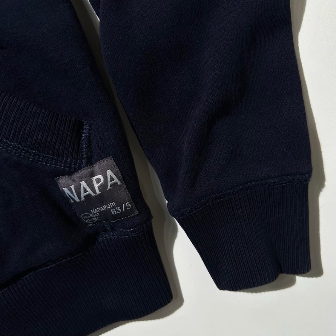 나파피리 패치 후드집업 네이비 상품이미지7