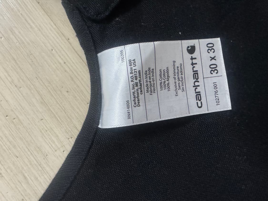 칼하트 블랙 오버롤멜빵바지  상품이미지7