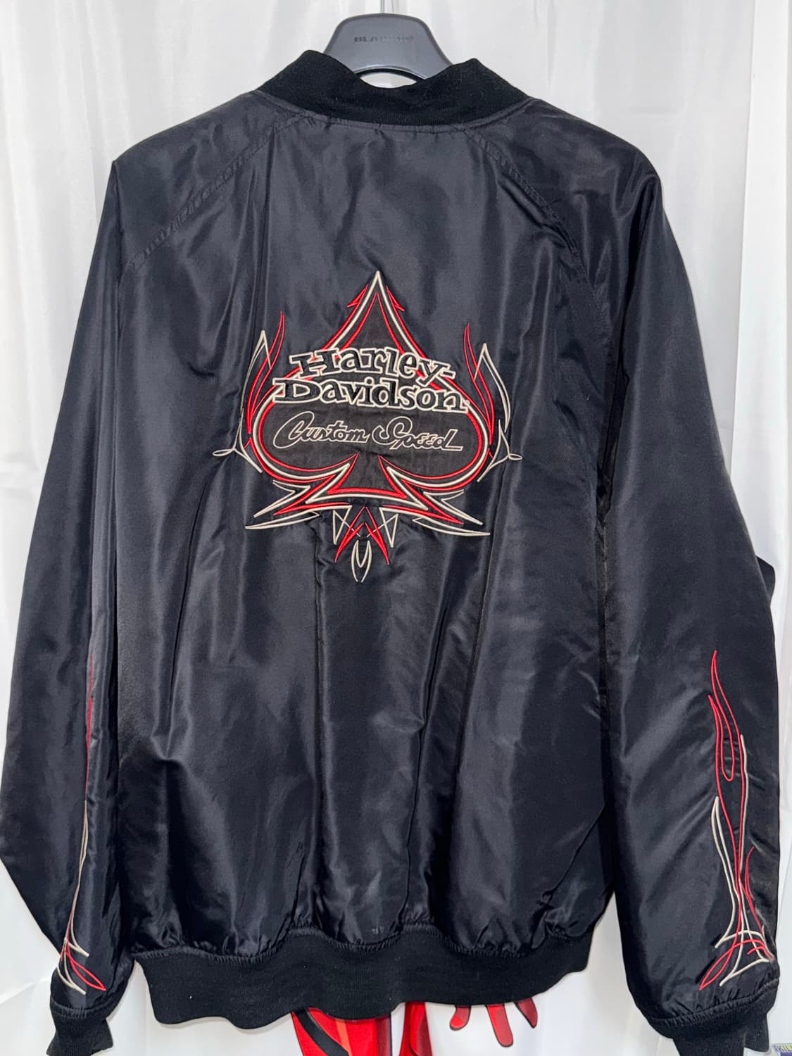 할리데이비슨 불꽃 플레임 봄버 자켓 항공점퍼  상품이미지1