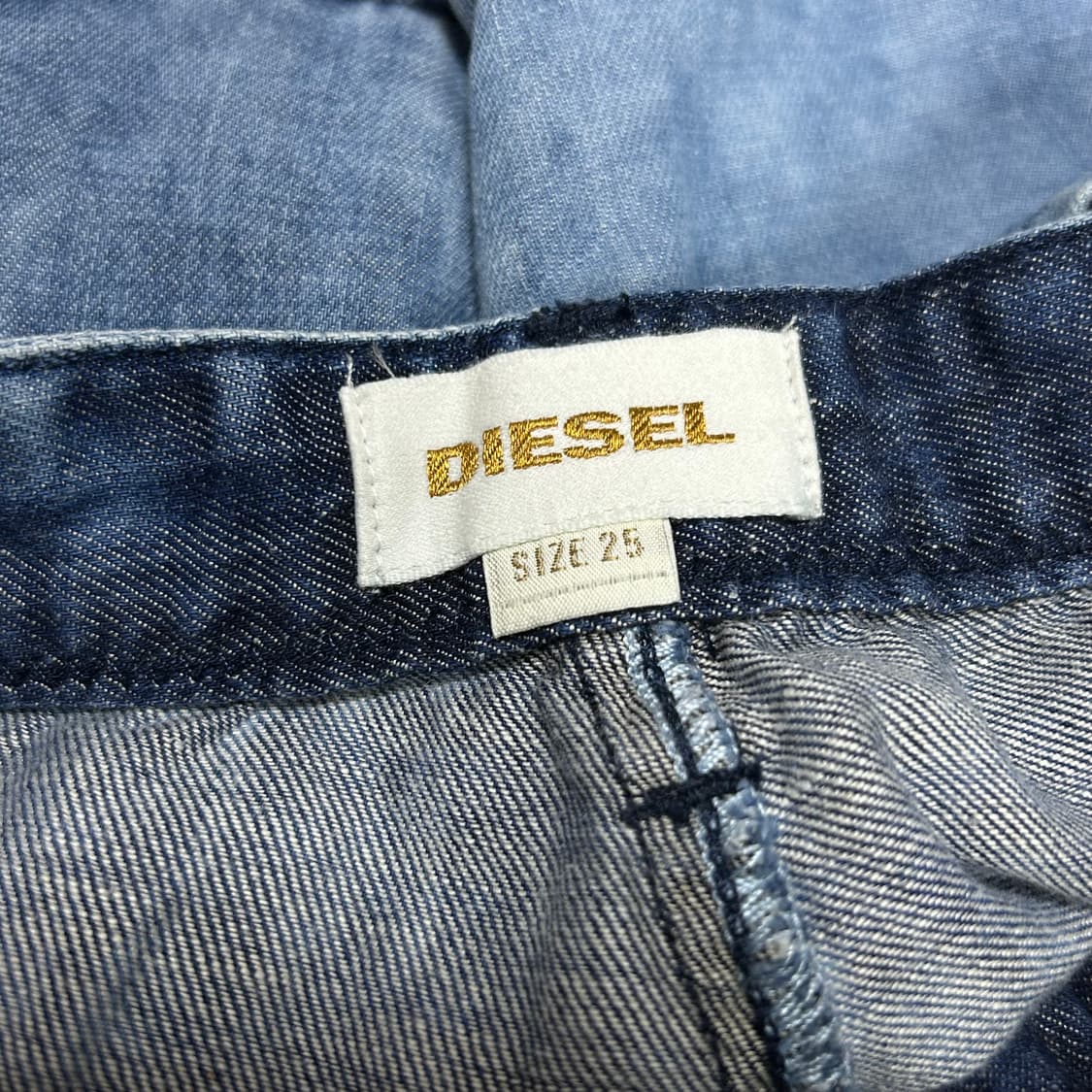 디젤 언발란스 워싱 청 데님 스커트 28 상품이미지6