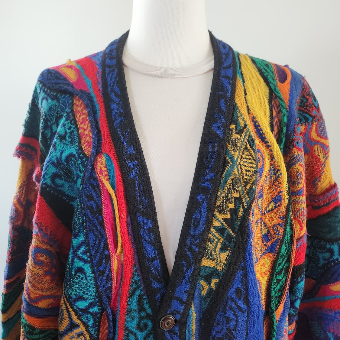 쿠지 Coogi 케이블 패턴 울 가디건 공용 빈티지 니트  상품이미지3