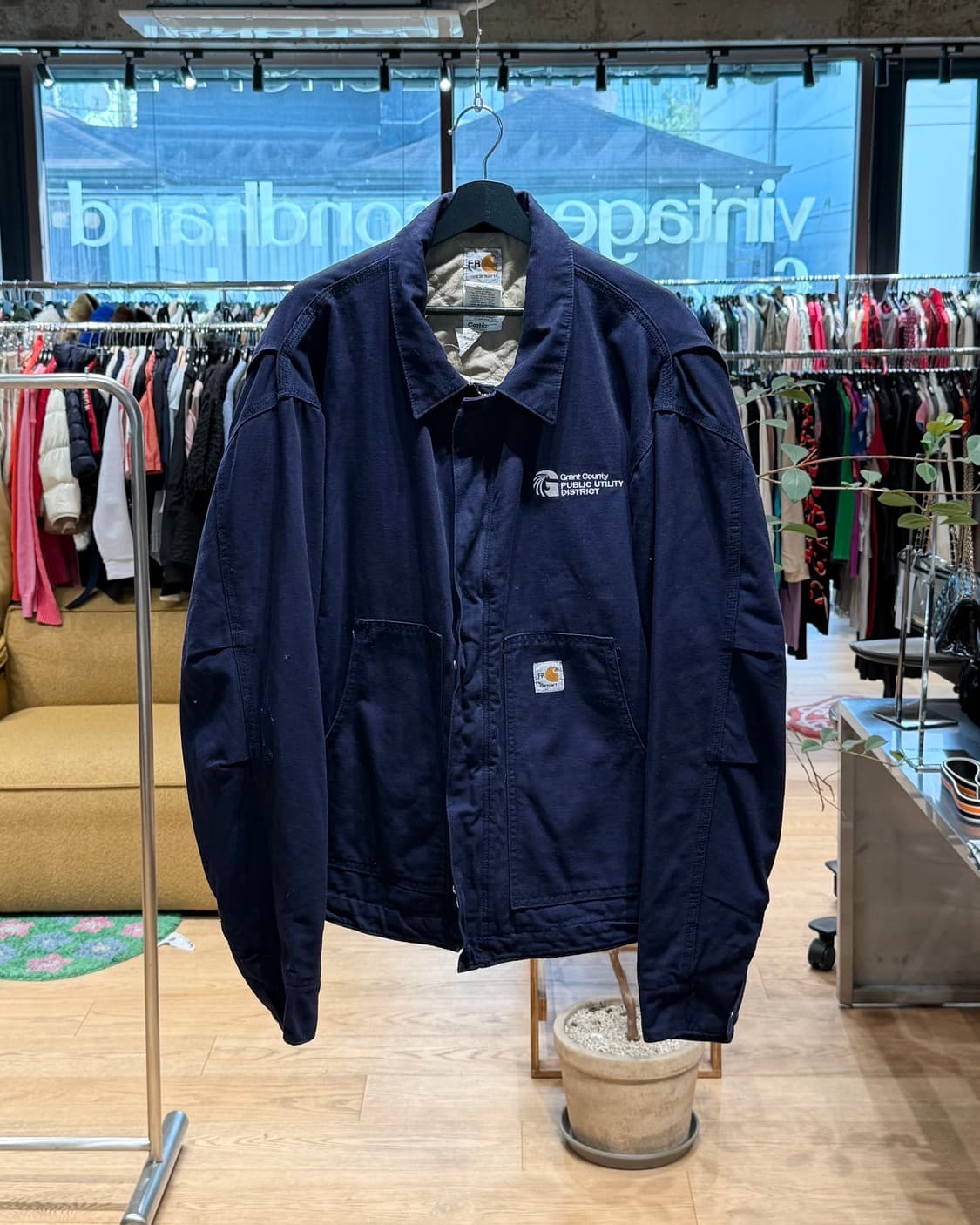 칼하트 FR 네이비 워크 자켓 상품이미지1