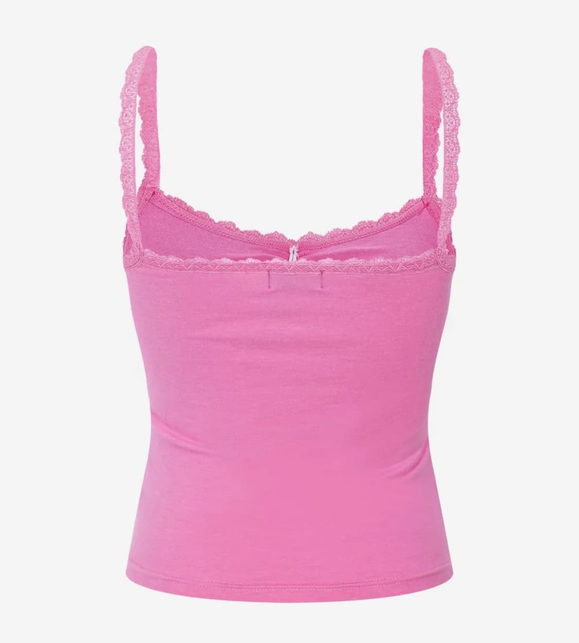 플리즈노팔로우- 멜리 레이스 시어링 민소매 탑 (푸시아 핑크) 상품이미지2