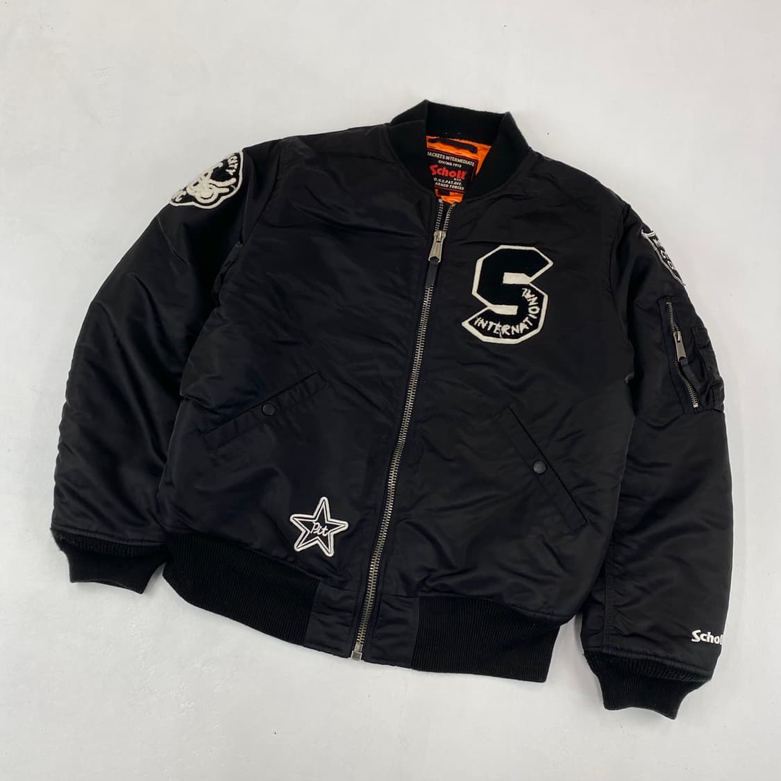 쇼트 블랙 Ma-1 항공 봄버 점퍼 (100) 상품이미지1