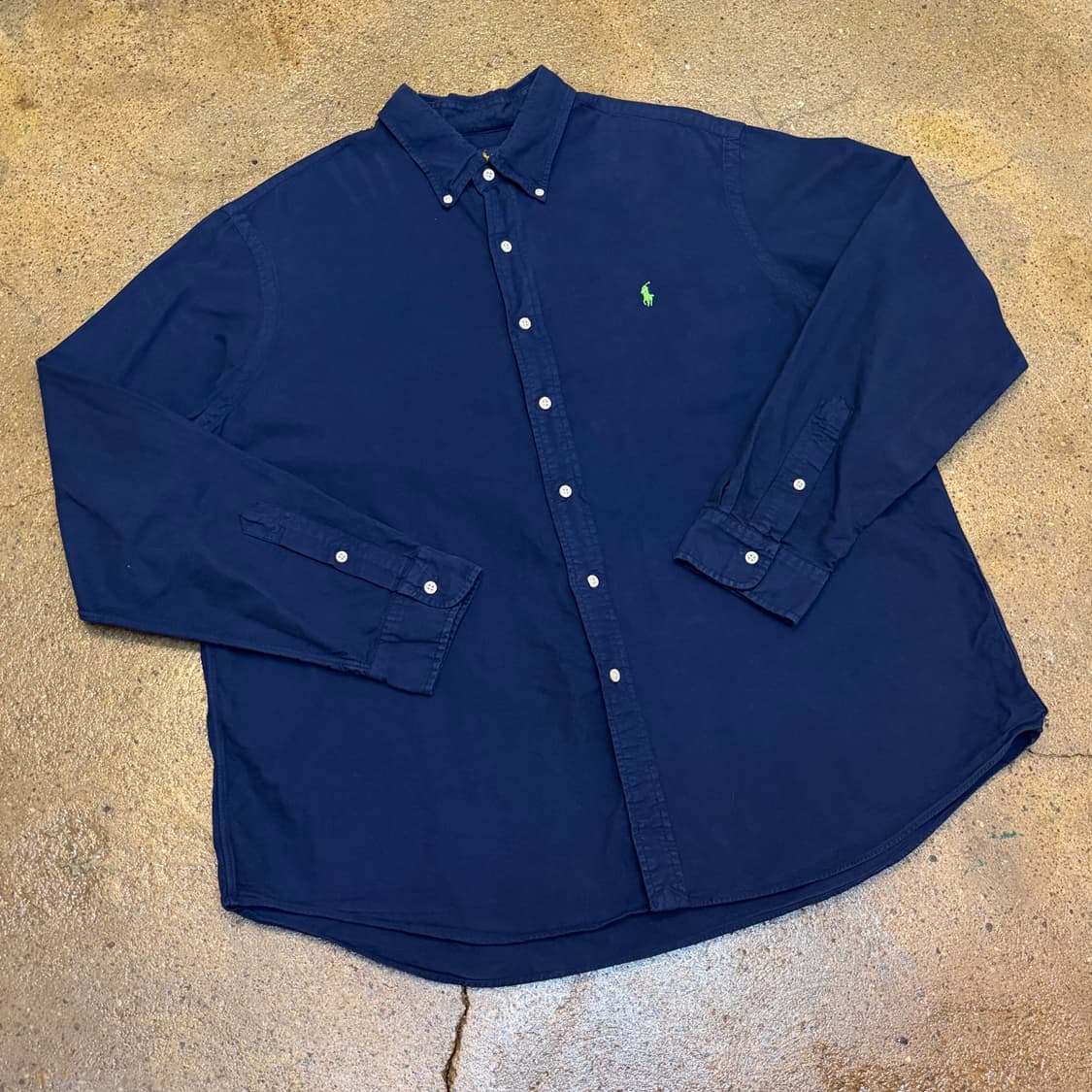 새상품급 미국 빈티지 폴로랄프로렌 네이비 긴팔 셔츠 상품이미지2