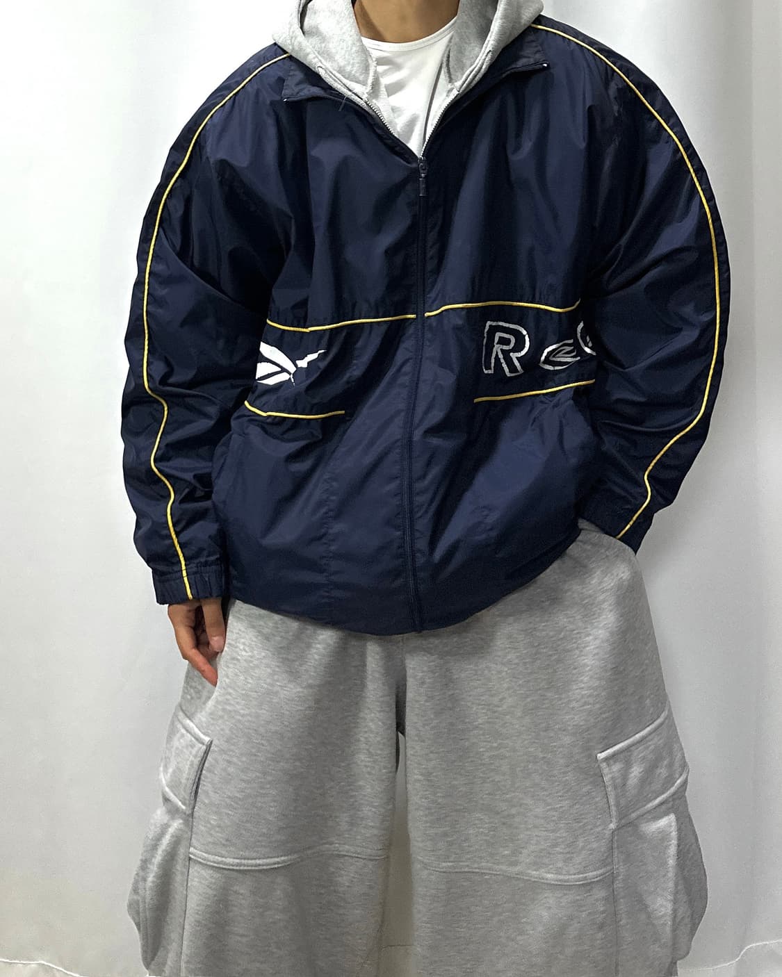 Reebok 리복 빅로고 올드스쿨 바람막이 자켓 상품이미지1