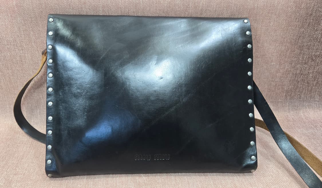 미우미우 웨스턴스타일 통가죽 서류가방 숄더백 상품이미지5