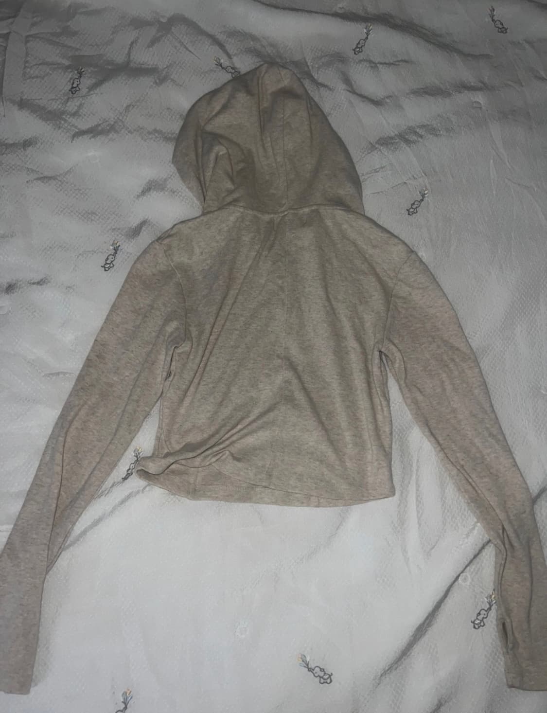 우알롱 크롭후드티 싸게 팔아요 상품이미지2