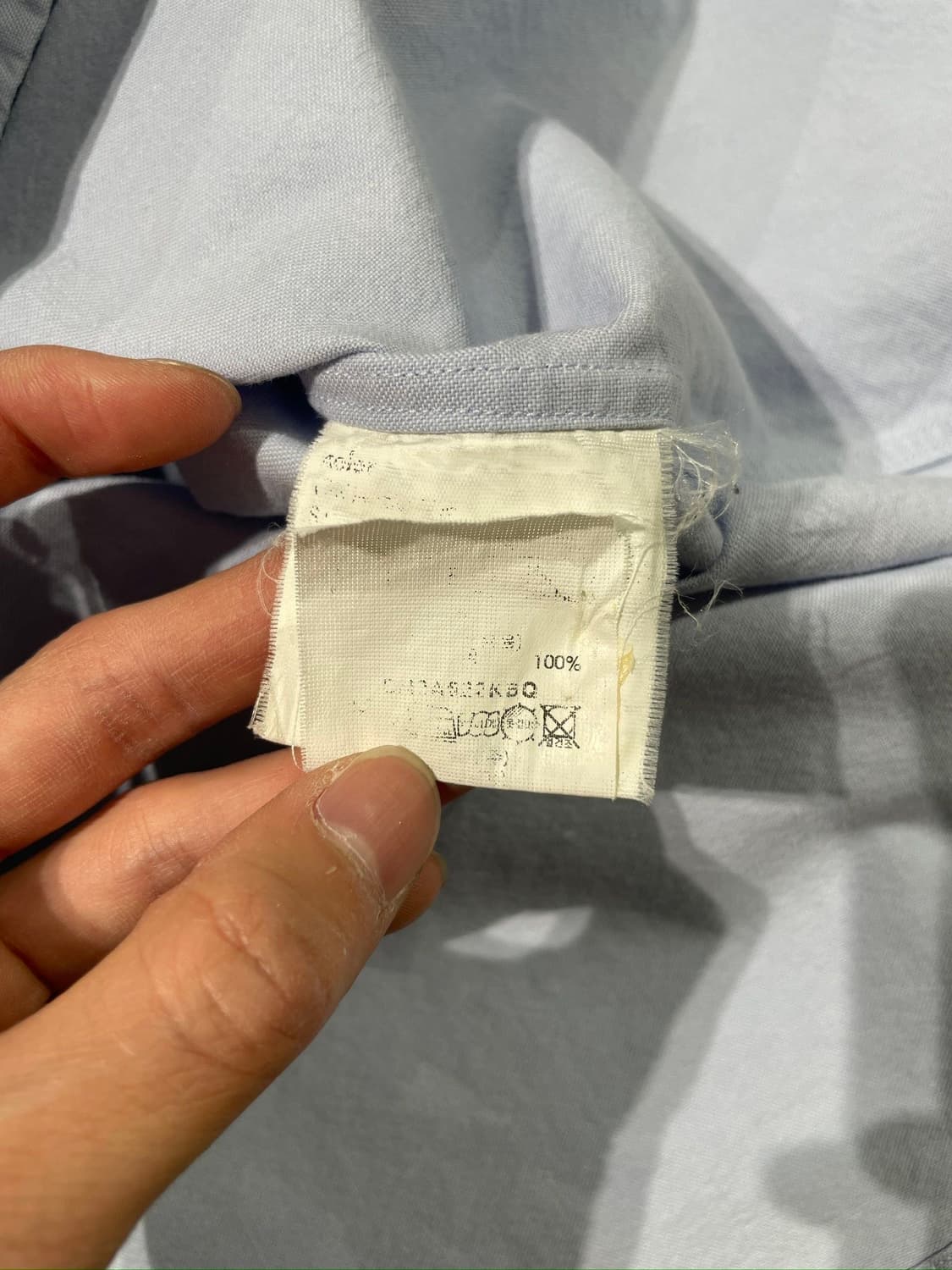 컬러 비콘 스카이 블루 커프스 패널 옥스포드 셔츠  상품이미지8