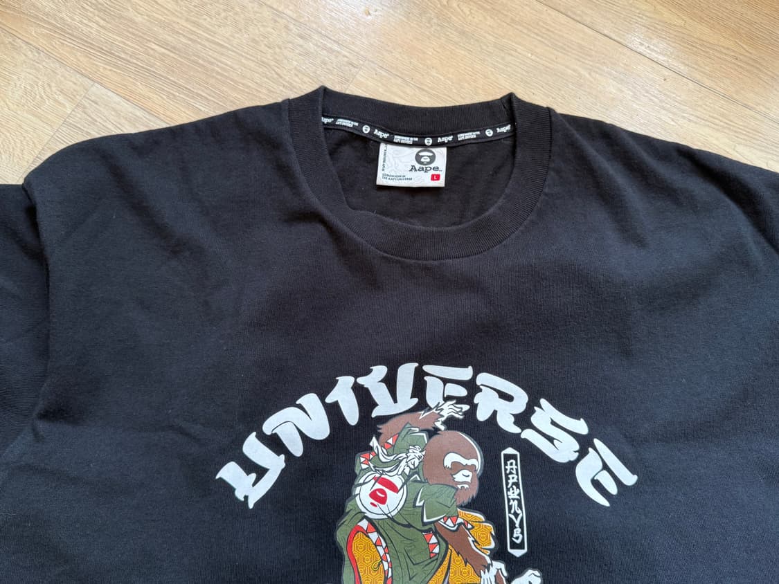 AAPE Theme Universe Tee 에이프 테마 유니버스 티 블랙 상품이미지4