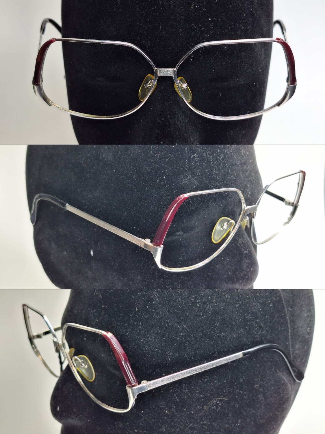 80s 일본 빈티지 Vista 비스타 6032 스플릿 브로우라인 안경테  상품이미지4