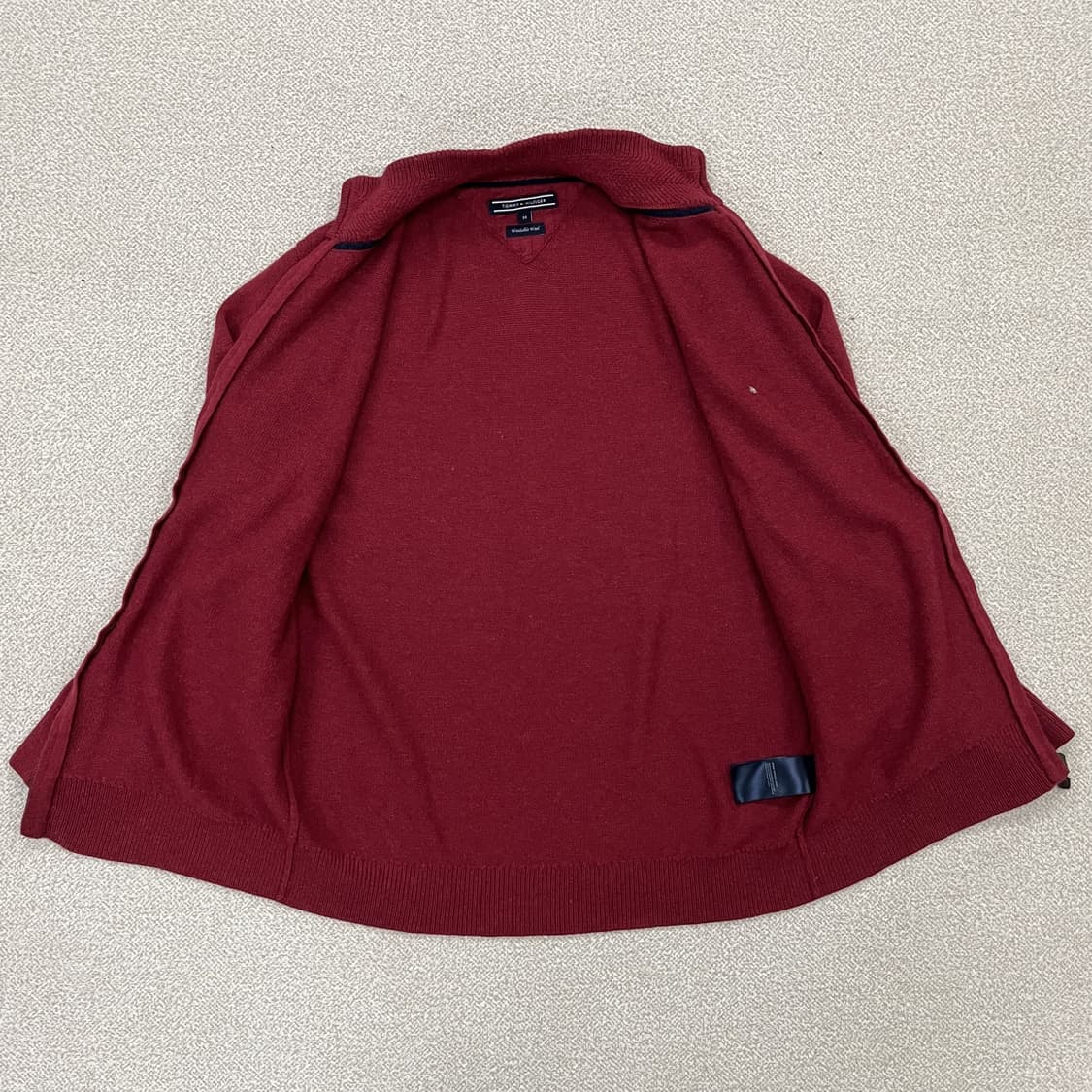 [M] 타미힐피거 워셔블 울 니트 집업 자켓 3973 상품이미지3