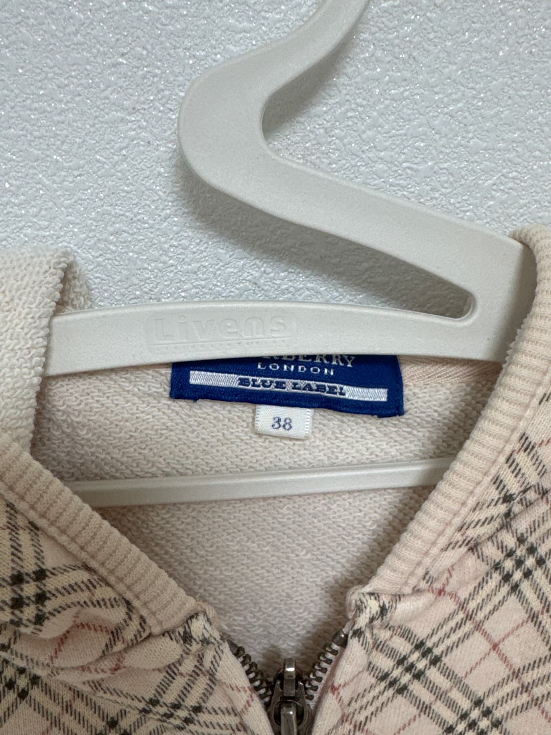 버버리 크롭 후드집업 블루라벨 상품이미지2