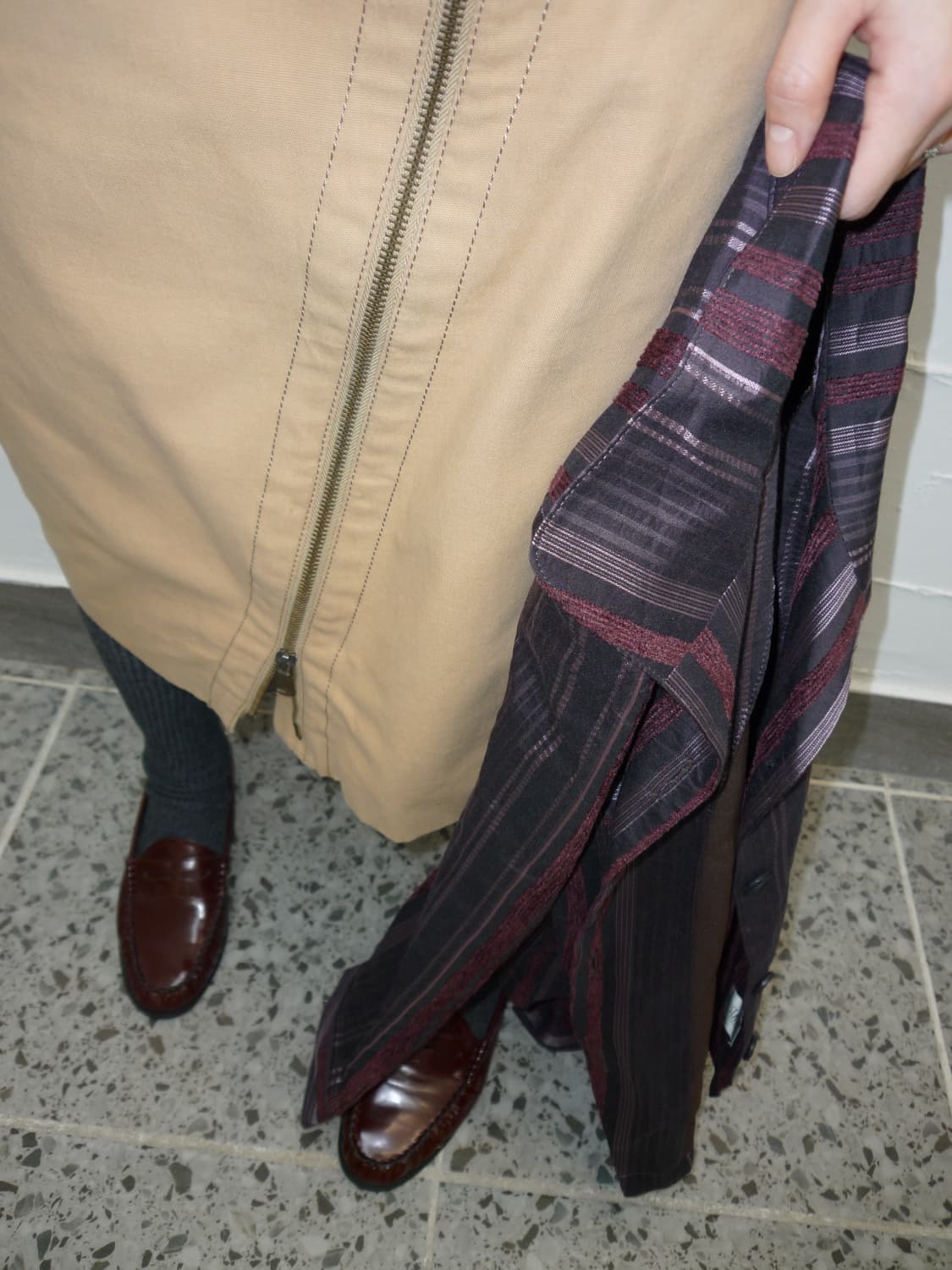 Vintage stripe fall jacket 상품이미지4