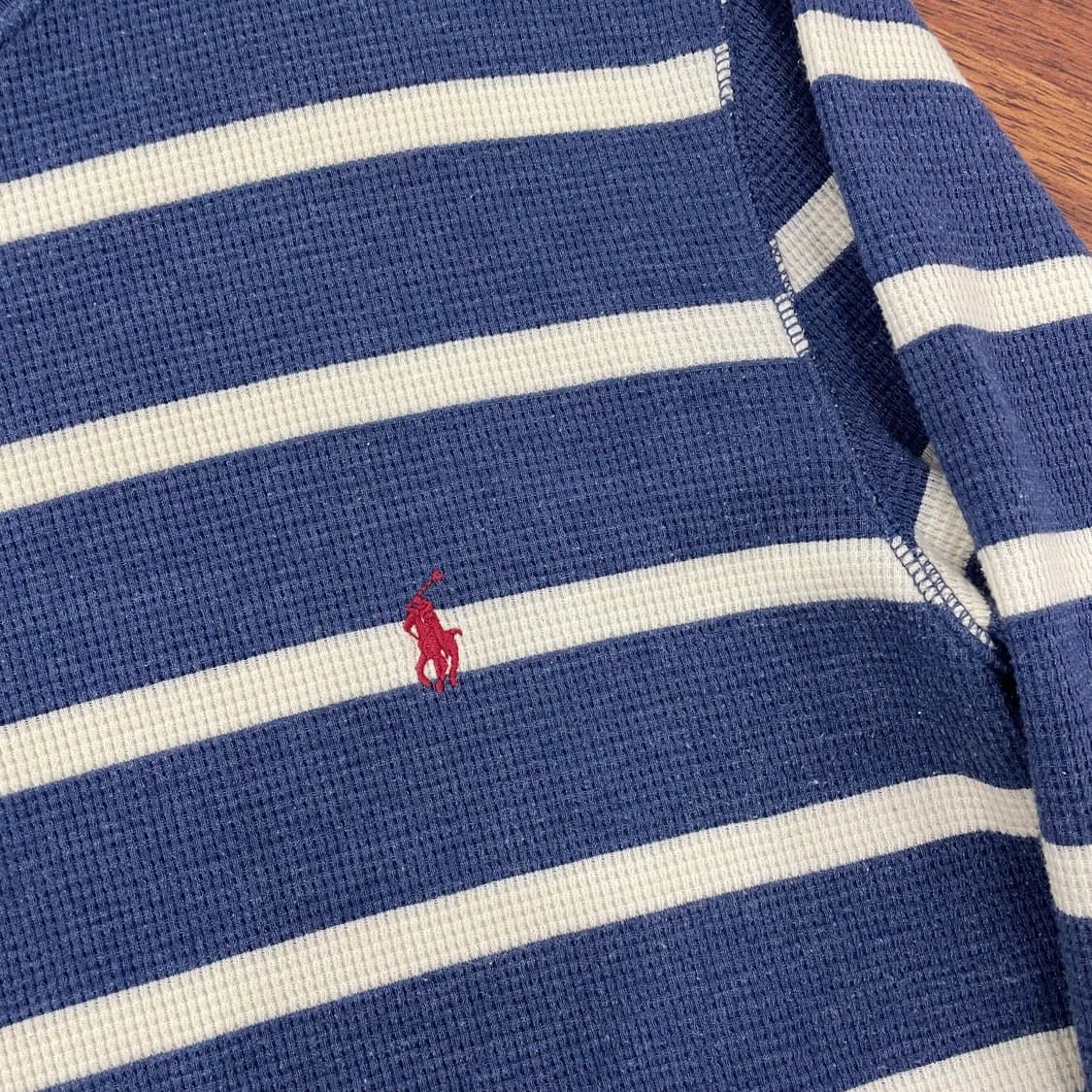 폴로 스트라이프 와플 티 상품이미지2