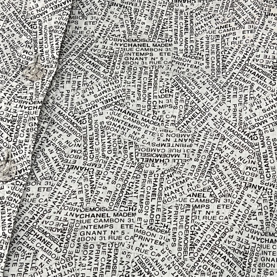  샤넬 레터랑 하프 슬리브 셔츠 +명품감정서 y16324 상품이미지4