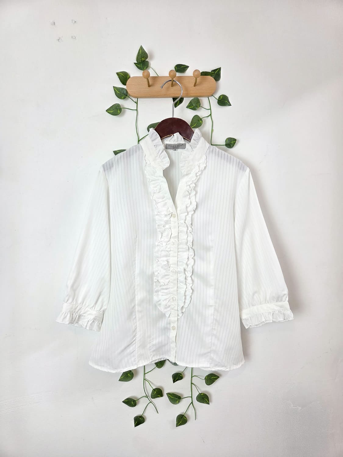 THEORIA 러플 블라우스 상품이미지1