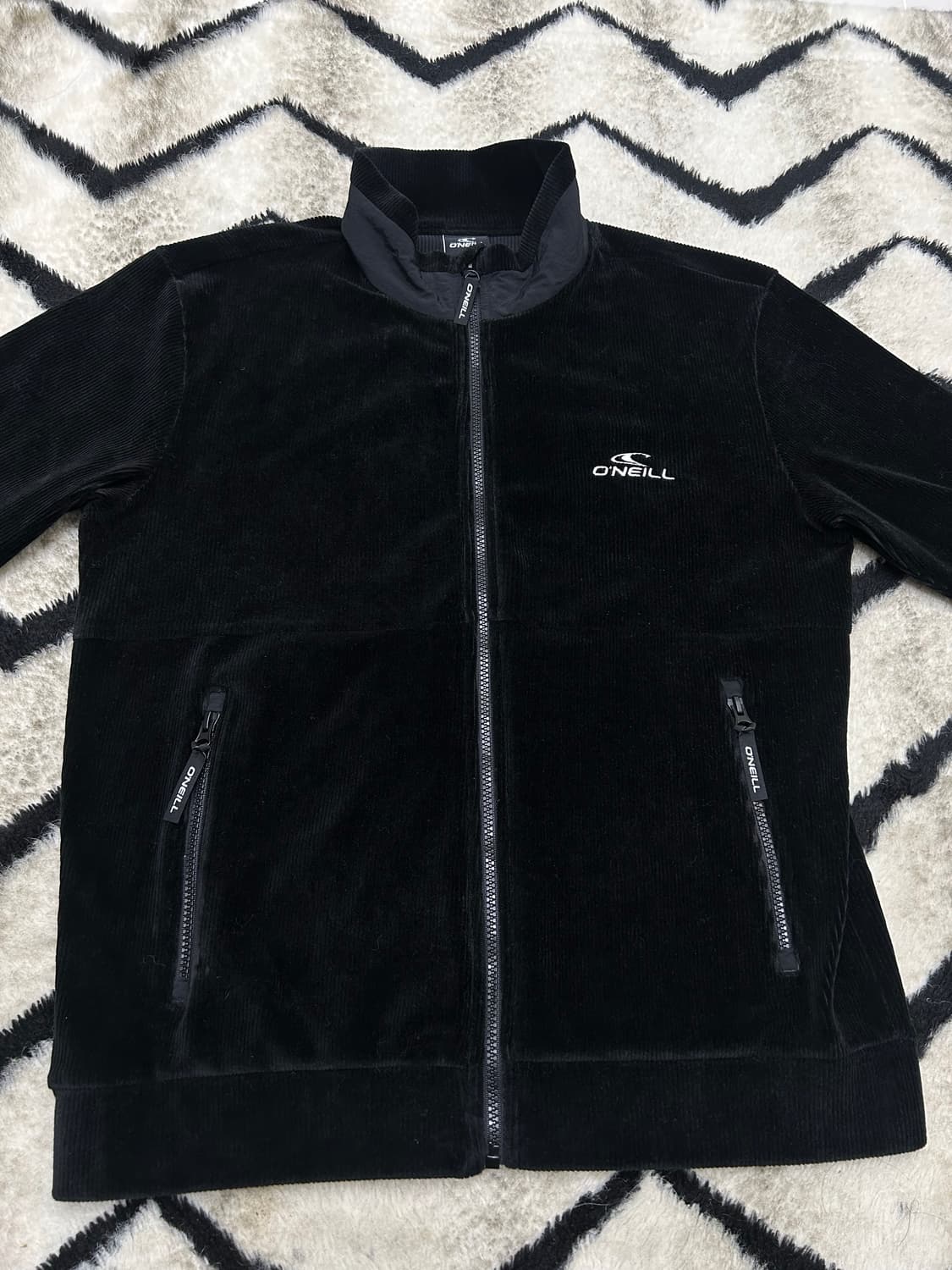 [M]오닐 코듀로이 집업 져지/블랙 상품이미지4