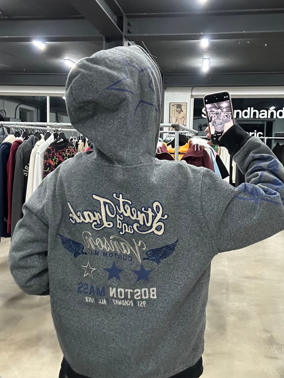 벤슨 자수 패치 후드 집업  상품이미지2