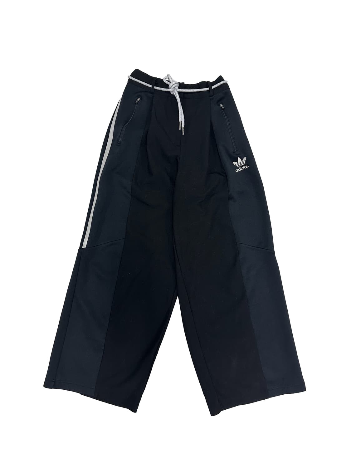 삼선 와이드 반밴딩 팬츠 상품이미지1