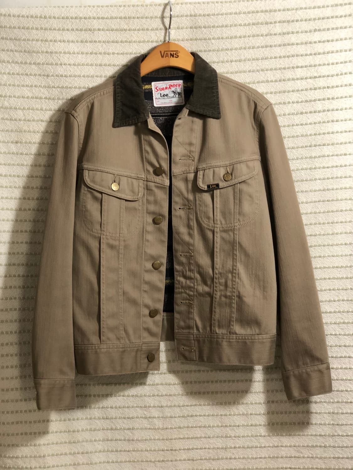 리 스톰라이더 복각 베이지 트러커 데님 청 자켓 S 상품이미지1