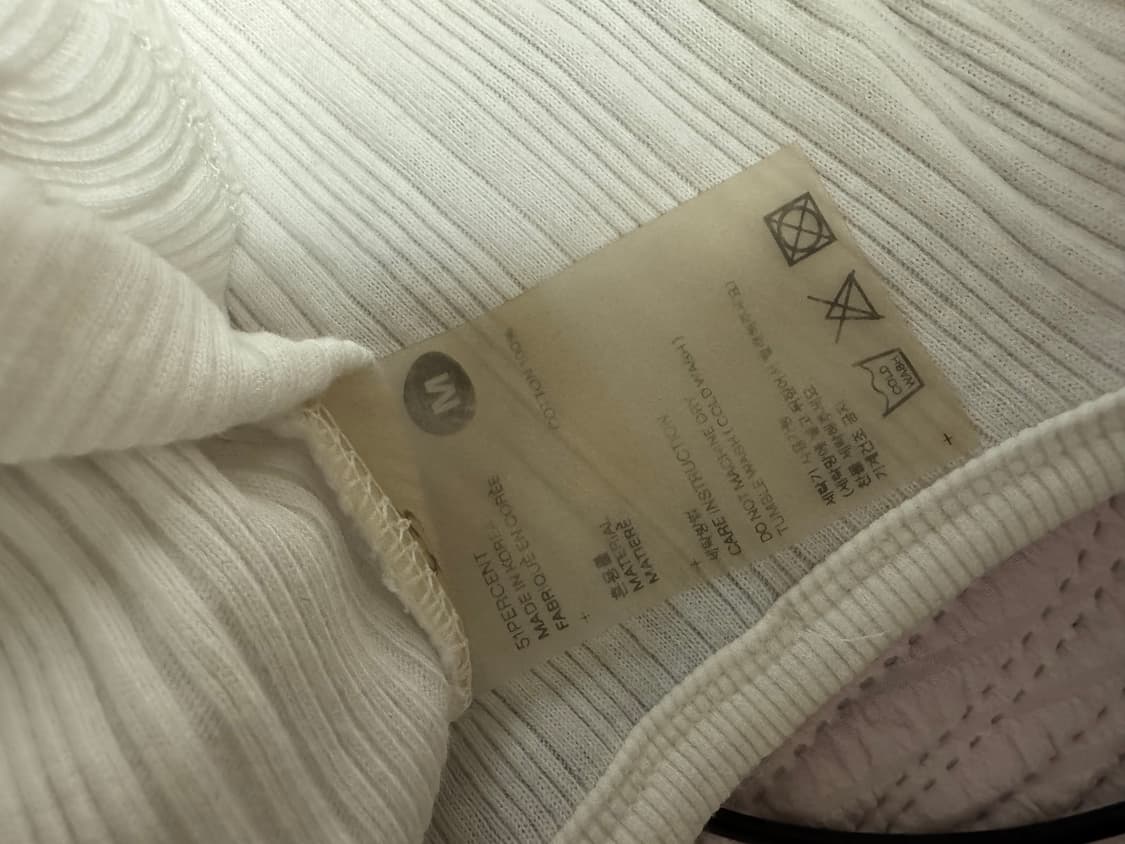 51퍼센트 슬리브리스 나시 화이트 M 상품이미지3