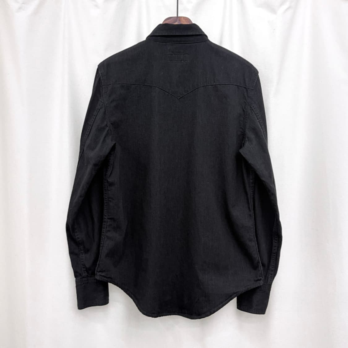 생로랑 블랙 데님 웨스턴 셔츠 상품이미지6