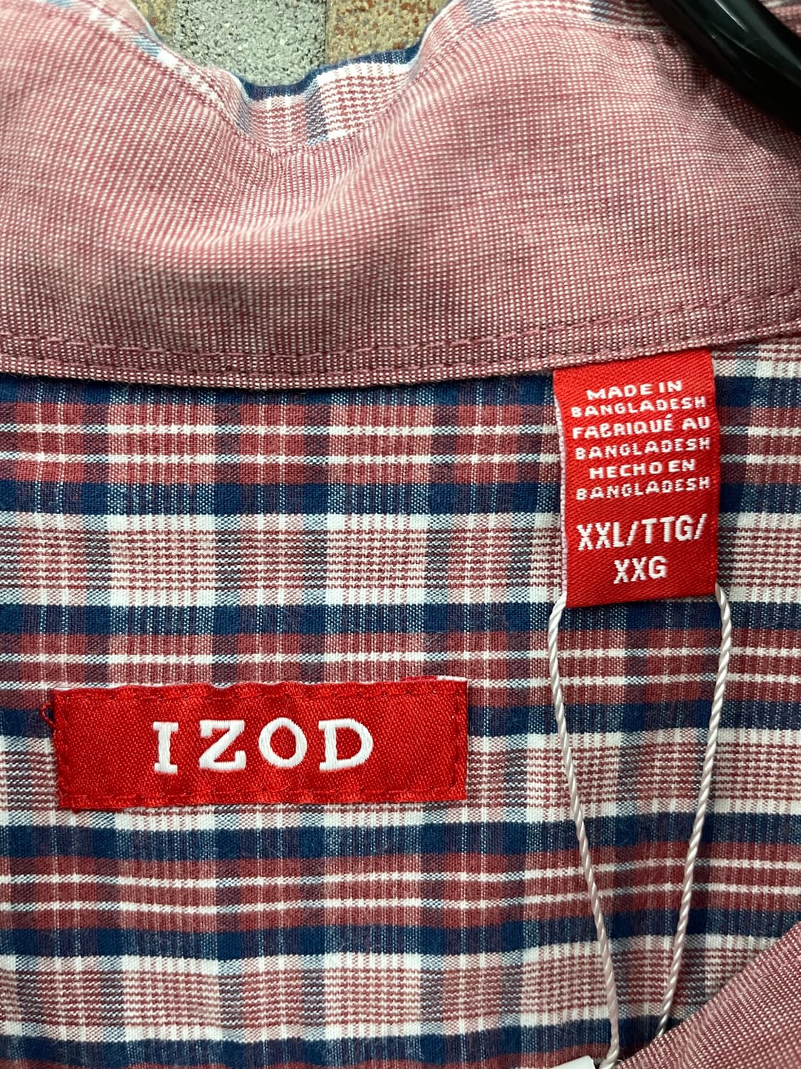 IZOD 오버사이즈 체크 셔츠 상품이미지8