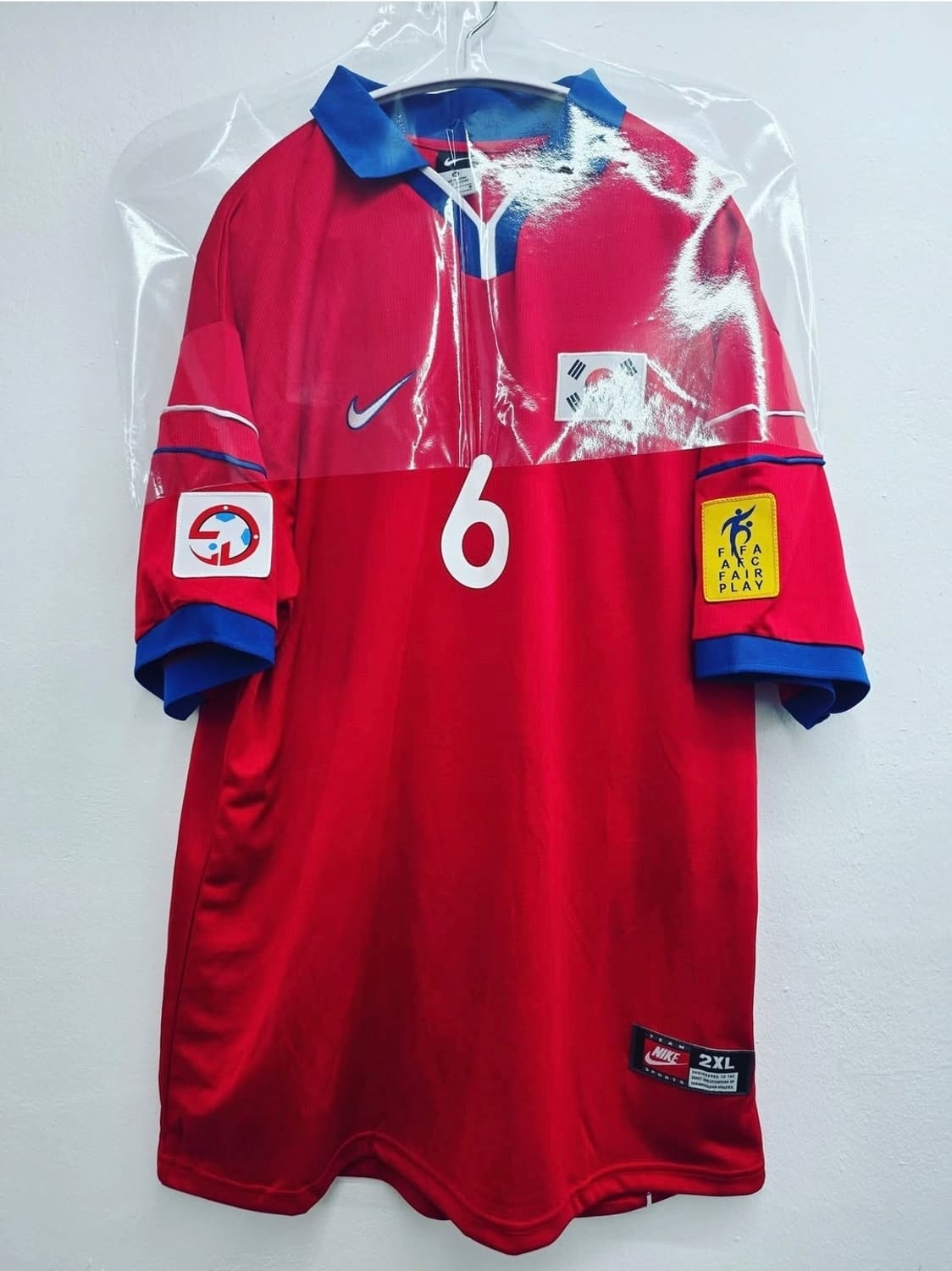 98프랑스월드컵 축구 복원유니폼 (유상철 마킹)  상품이미지1