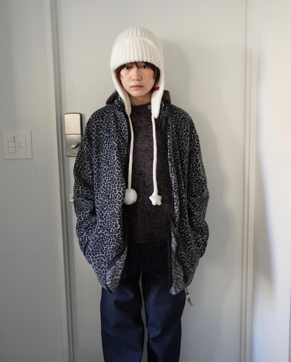 인앤양인하모니 레오파드 호피 플리스 자켓 구매 상품이미지1