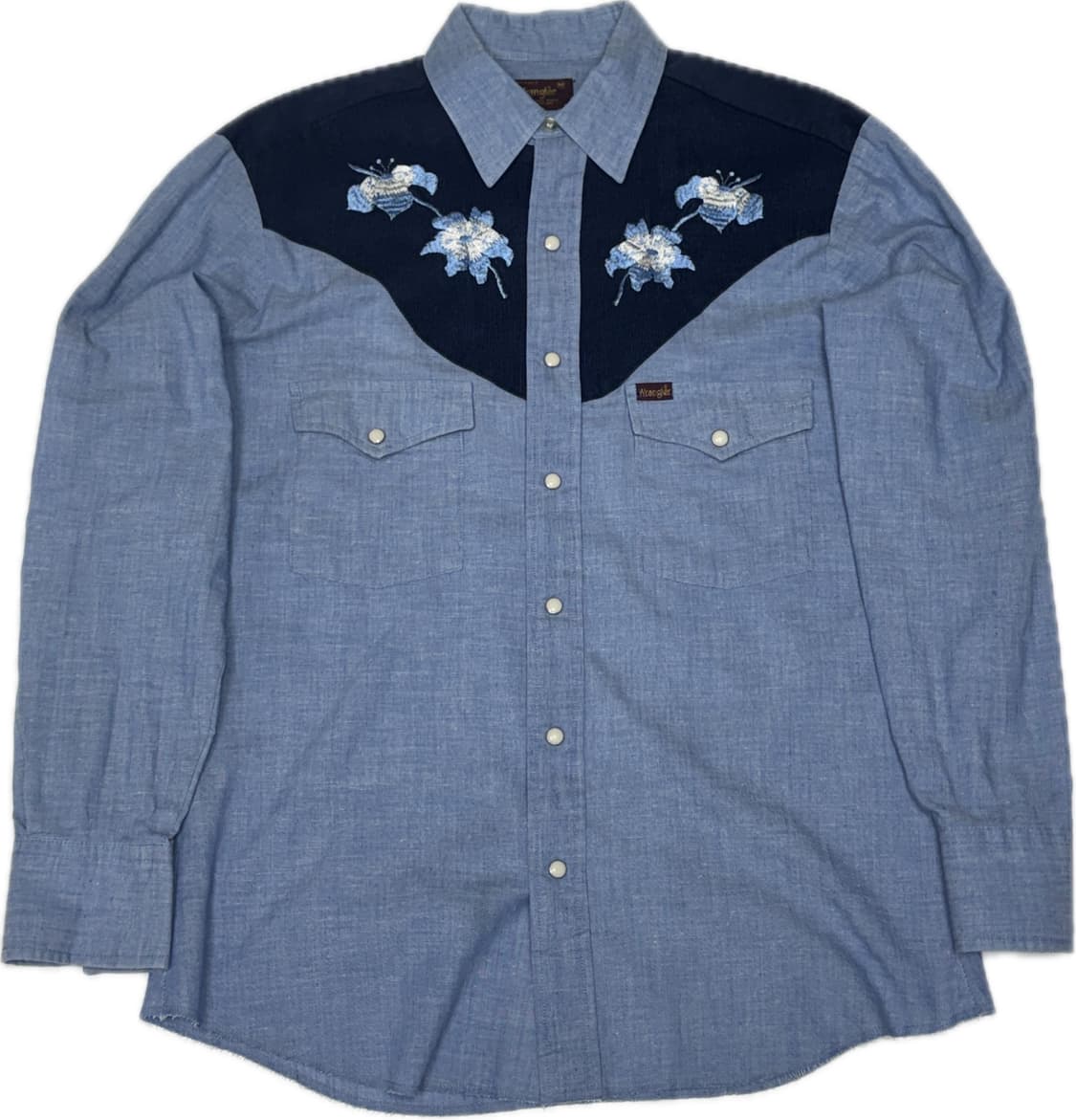 80’s made in usa 랭글러 웨스턴셔츠 상품이미지1