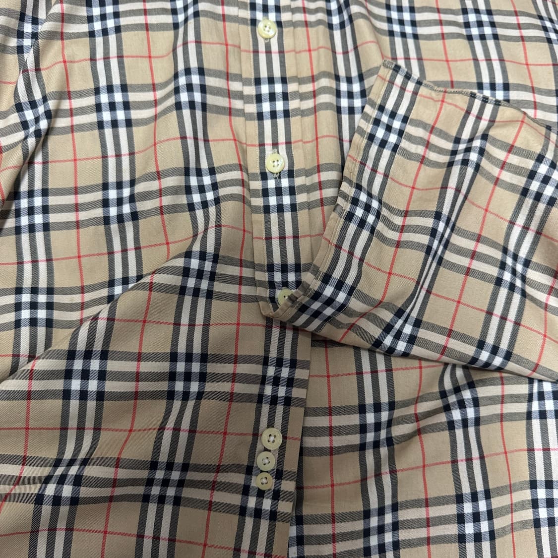 버버리 체크남방 정품  41L사이즈 상품이미지6