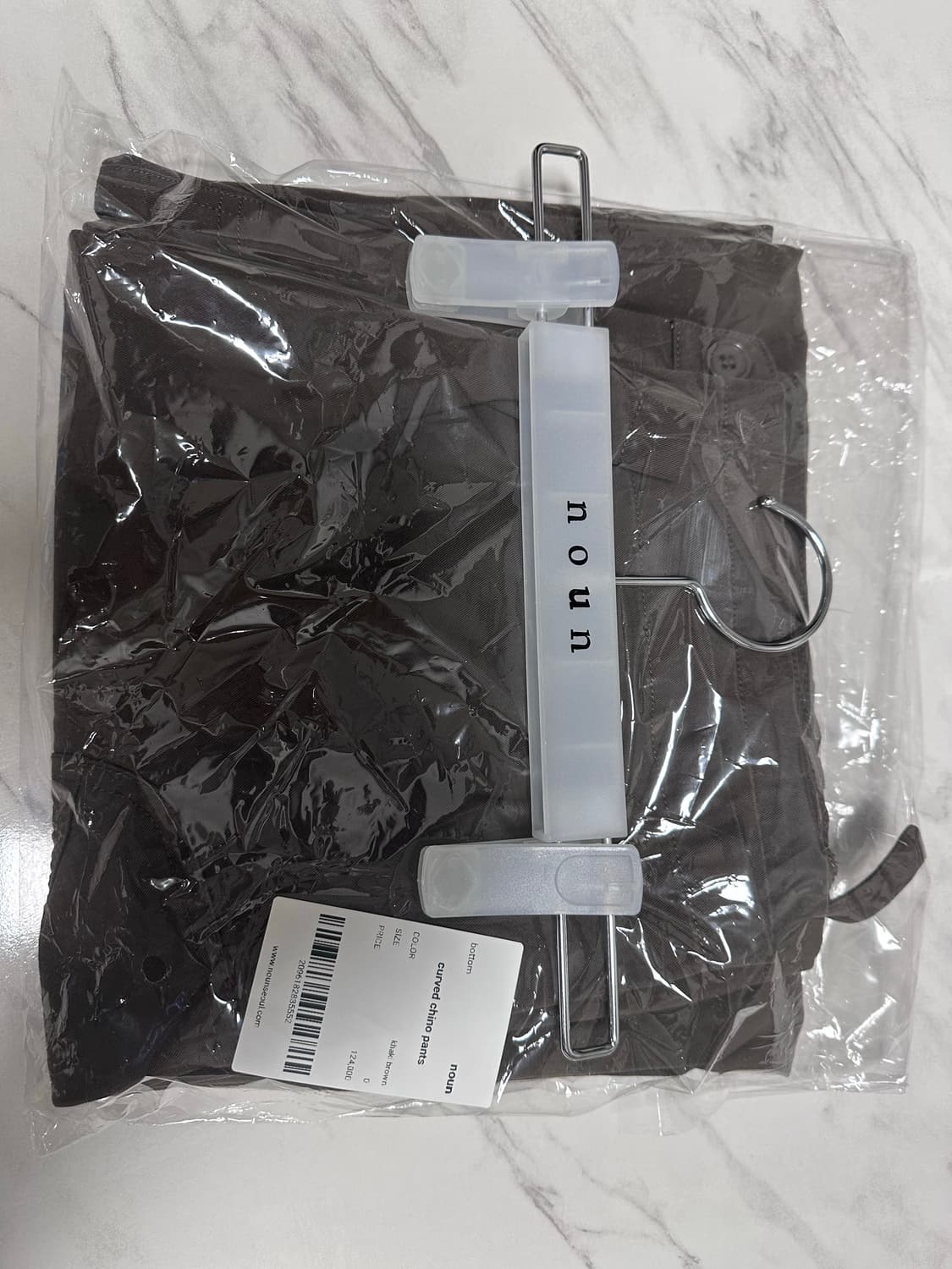 노운 커브드 치노팬츠 카키브라운 상품이미지3